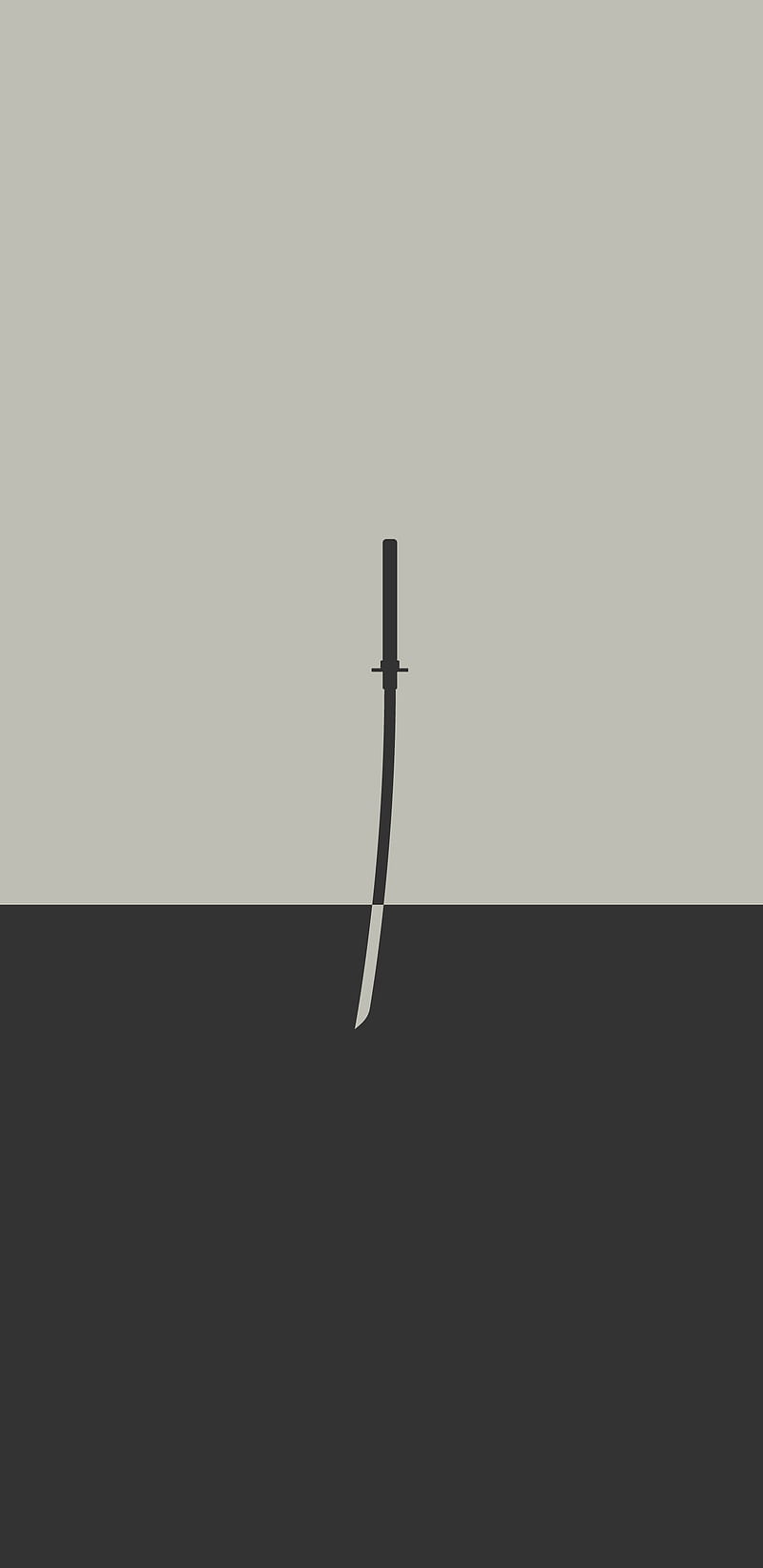 Samurai Sword, minimal, samurai, sword, HD phone wallpaper