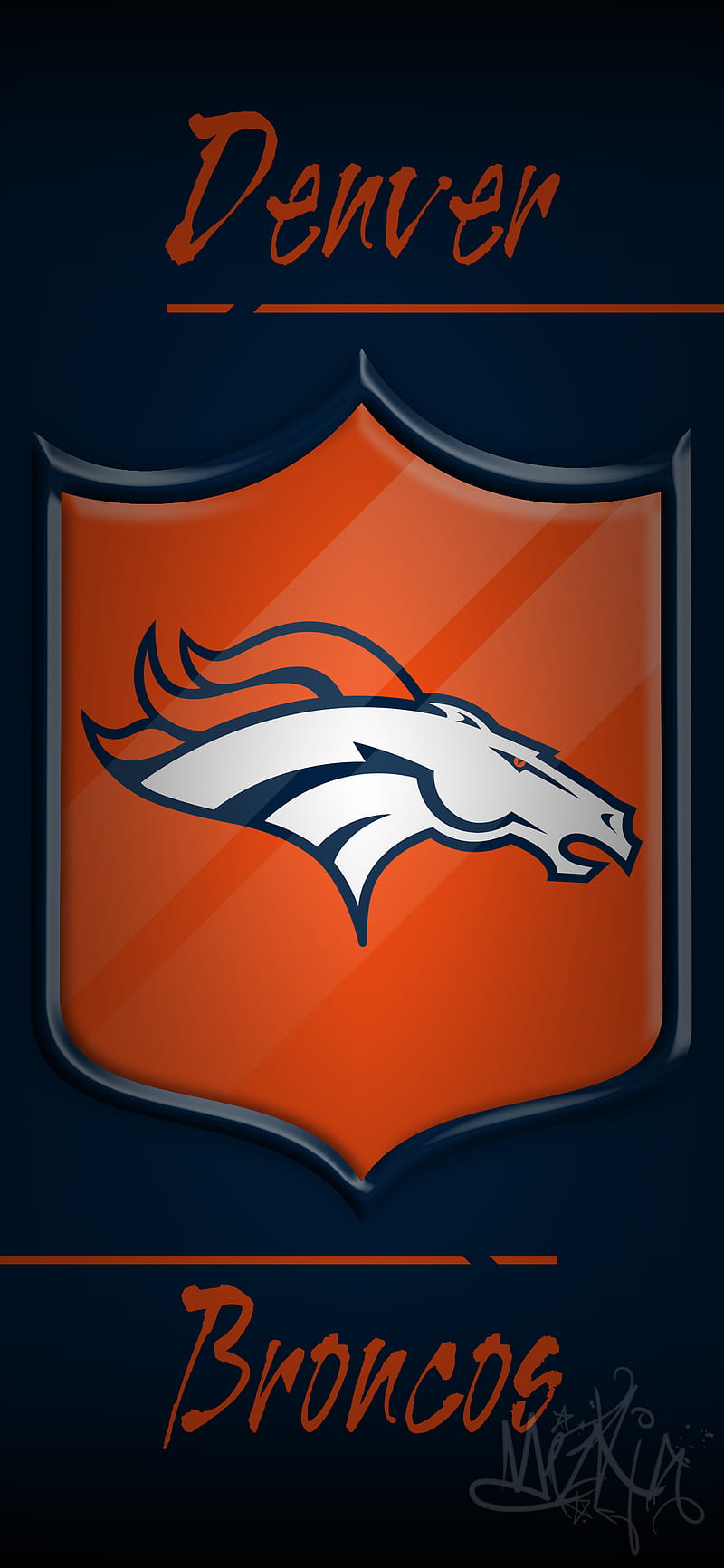 Denver Broncos, afc, blue, cj anderson, colorado, mizkjg, nfl, orange, west, HD phone wallpaper