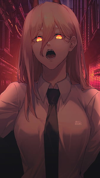 Anime: Chainsaw Man. Character: Power. [Note: Also works as Wallpaper] :  r/AnimesPfp