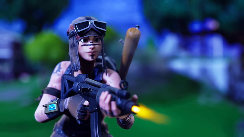 Renegade Raider Holding A Shotgun Fortnite Games, HD wallpaper