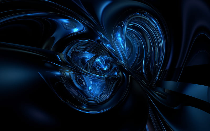 Blue thang, 3d, forma, abstract, cg, HD wallpaper | Peakpx