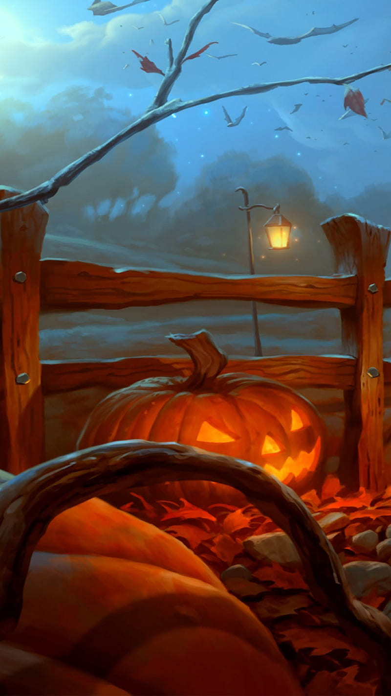 Halloween, holiday, pumpkin, HD phone wallpaper