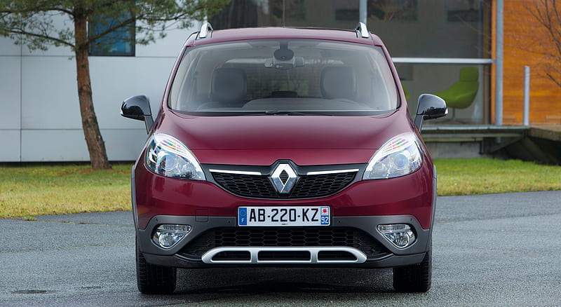 2014 Renault Scenic XMOD Grenat Red - Front , car, HD wallpaper