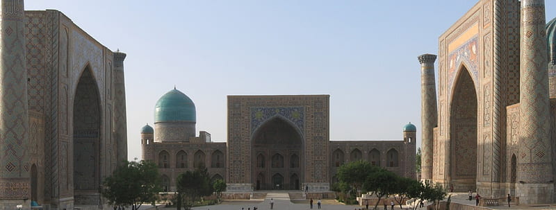 Registan Square, modern, Sandy Place, Rajasthan, Samarkand, Architecture, Uzbekistan, HD wallpaper