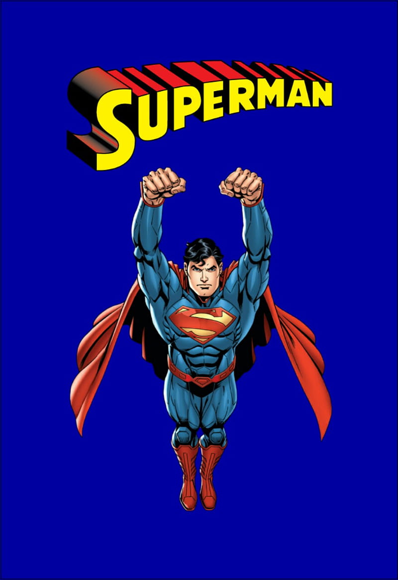 Superman, drawing, hero, HD phone wallpaper | Peakpx