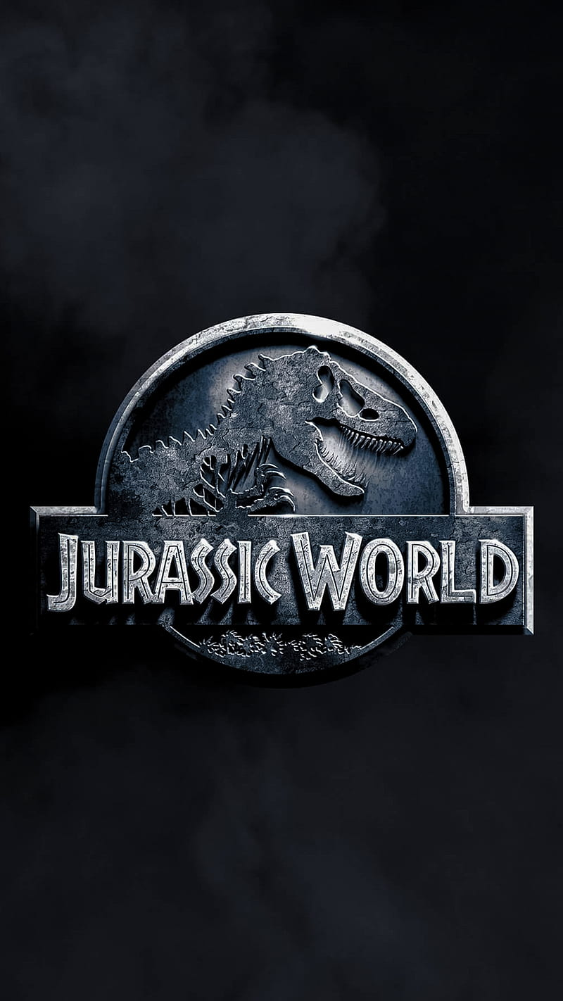 Jurassic World, dinosaur, logo, movie, HD phone wallpaper