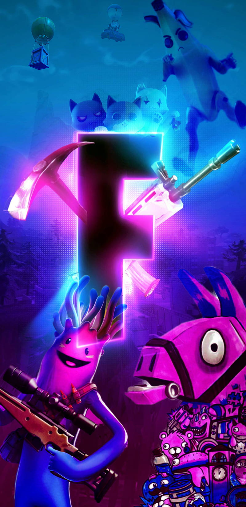 Llama Fortnite 4K Phone iPhone Wallpaper #6120a