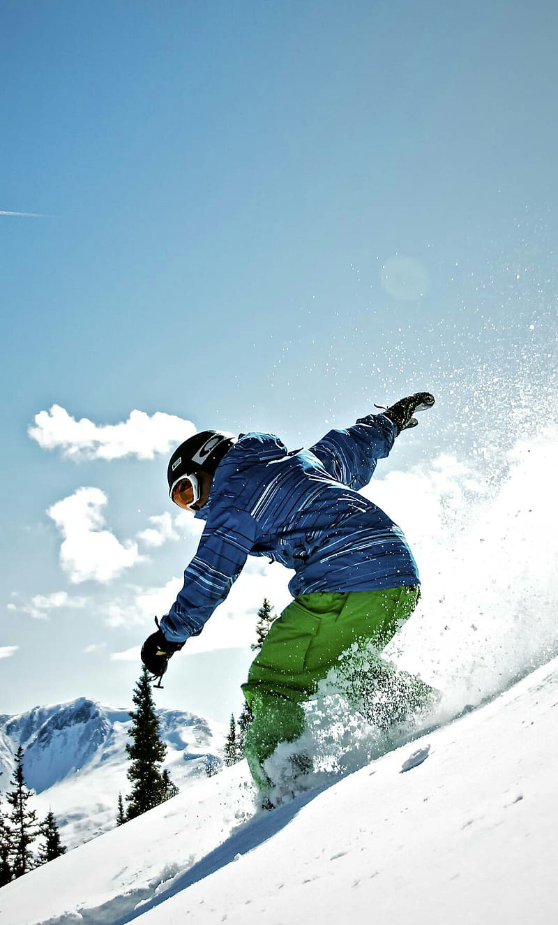 Snow boarding, ski, HD phone wallpaper