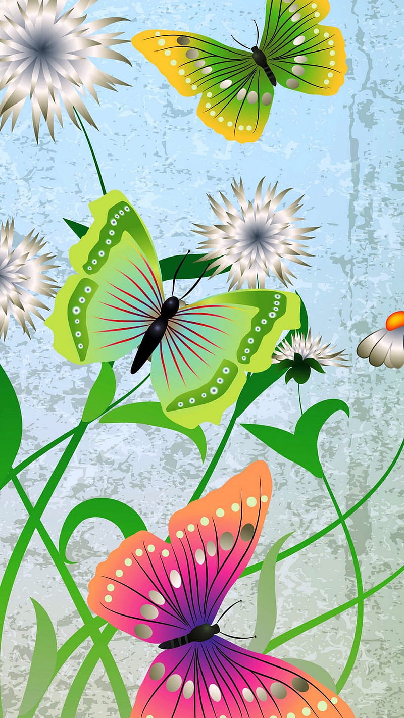 Butterfly Garden, HD phone wallpaper