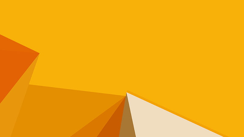 Abstract Orange Shapes, abstract, orange, shapes, material, HD wallpaper