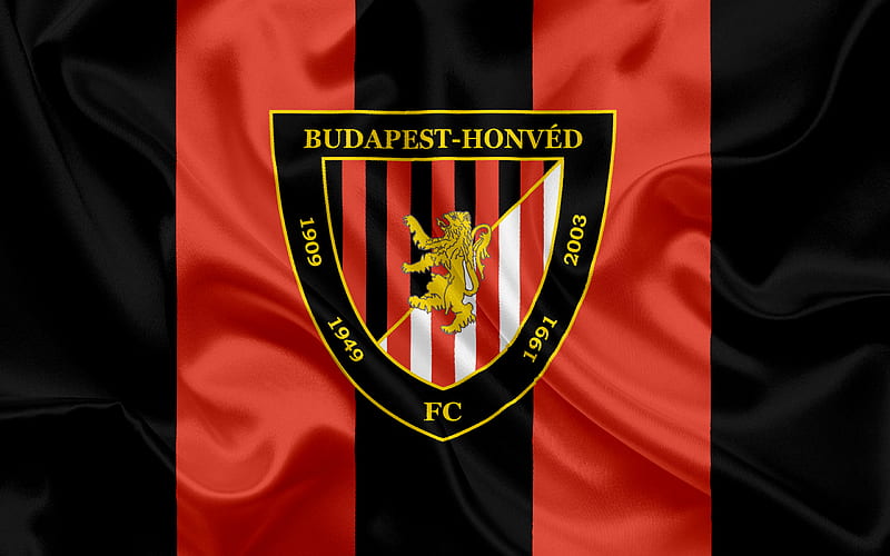 Budapest Honved FC, Hungarian football team, Honved emblem, logo, Budapest, Hungary, football, Hungarian football league, HD wallpaper