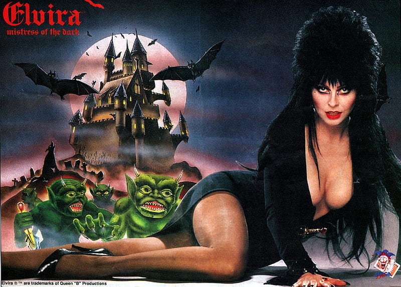 Elvira-color, elvira, movie, casandra, tv, woman, HD wallpaper
