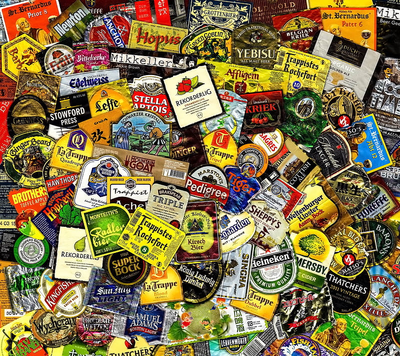 Beer Labels, HD wallpaper
