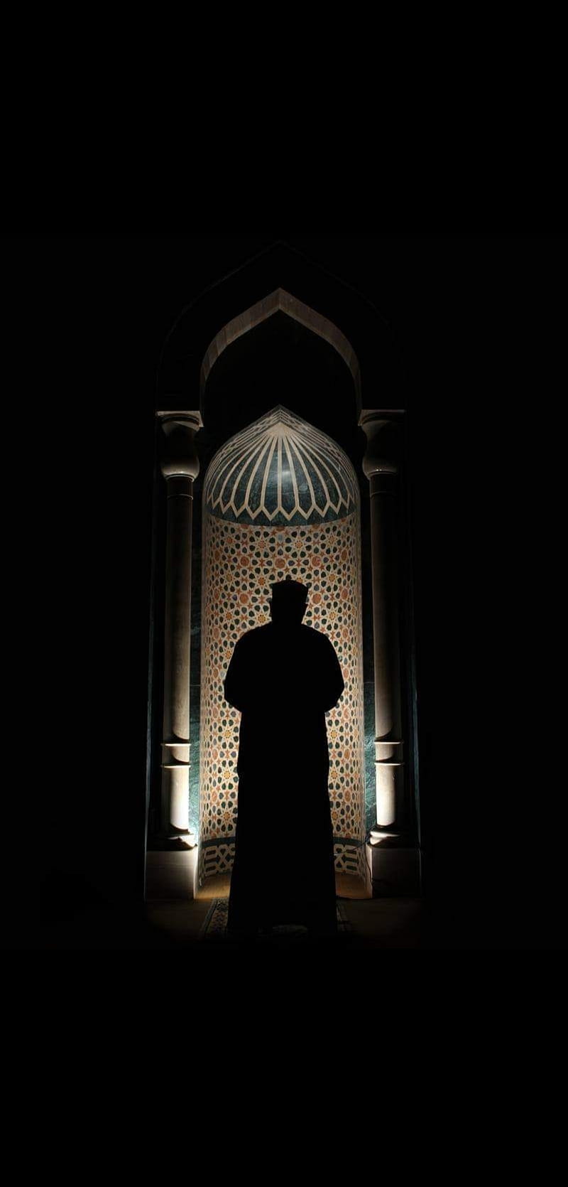 Muslims prayers, black and white, islamic, man, muslim, prayer, HD