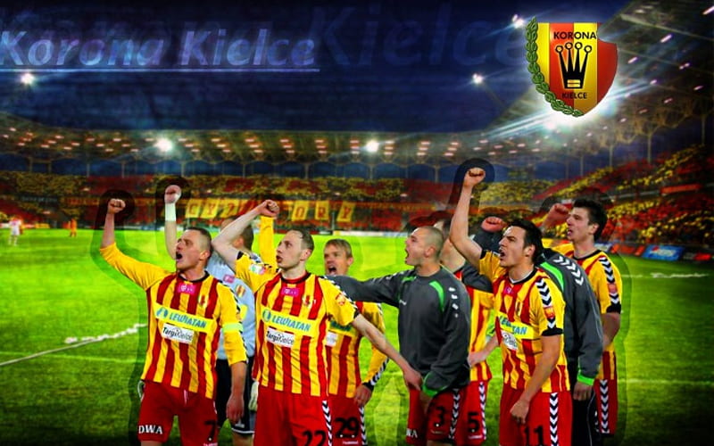 Korona Kielce, football club, poland, stadion, HD wallpaper