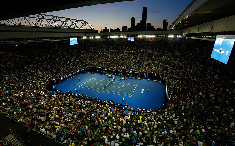 Rod Laver Arena, tennis stadium, sports arena, tennis, Melbourne, Australia, HD wallpaper