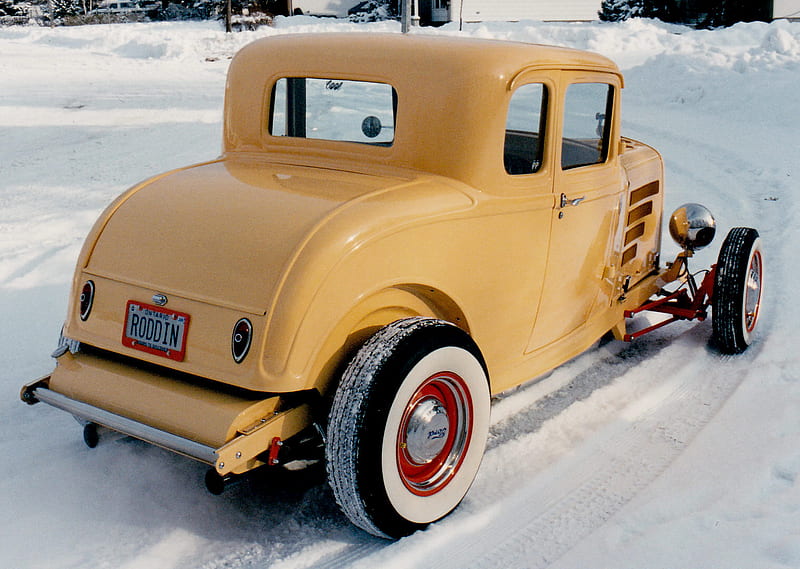 1932 Ford 5 Window Coupe Coupe Hot Rod Snow Ford Car Classic Winter Hd Wallpaper Peakpx