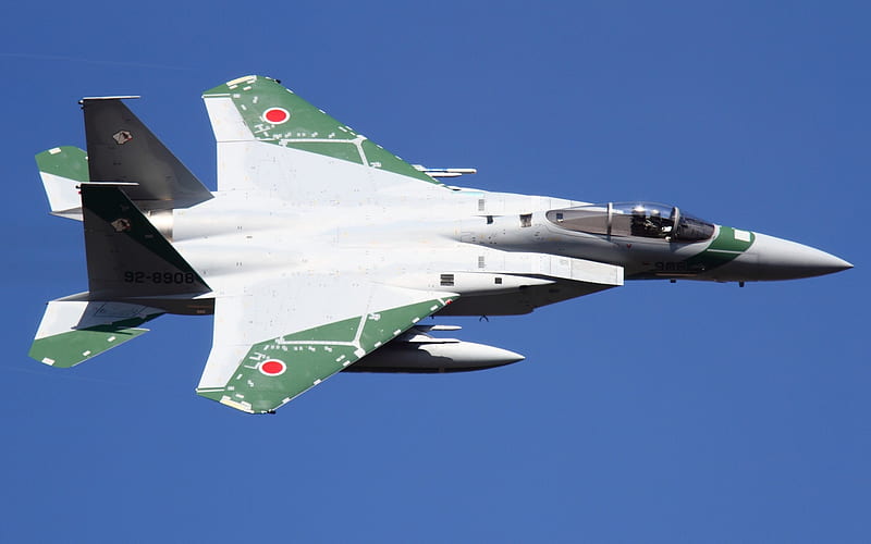 Mitsubishi F-15J, DJ Eagle, Japan Air Self-Defense Force, JASDF, Japanese fighter bomber, McDonnell Douglas, Mitsubishi, japanese warplanes, HD wallpaper