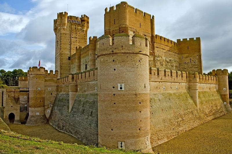Medina del Campo Castle, Spain, Castle, Spain, Leon, Medieval, HD wallpaper