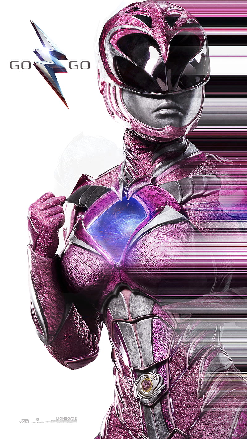 Cartel streak rosa POWER RANGERS, : Power Rangers, vertical, Zords, Megazords, Saban, saga, serie, rita, repulsa, zordon, HD phone wallpaper