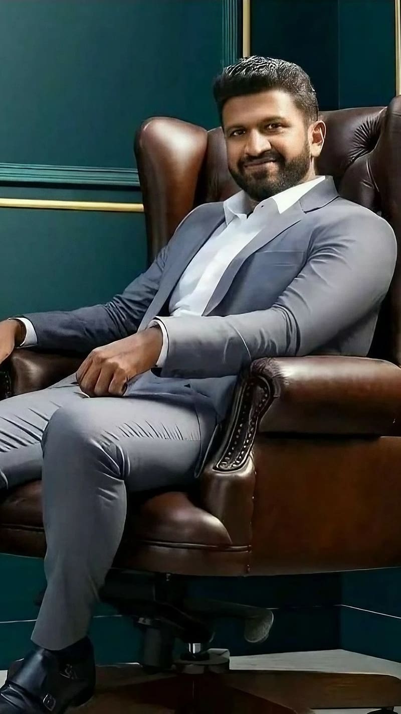 Puneeth Rajkumar , Puneeth In Grey Blazer, puneeth appu, indian actor, HD phone wallpaper