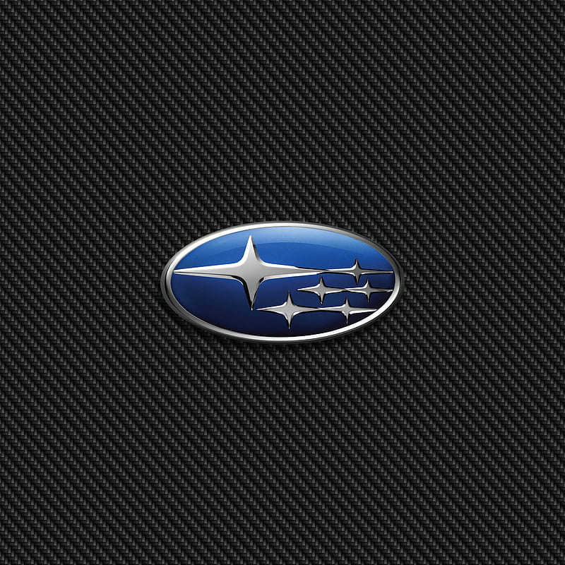 Subaru Carbon, logo, HD phone wallpaper