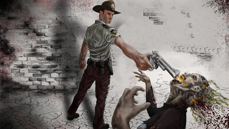 The Walking Dead 10k Artwork, the-walking-dead, tv-shows, artwork, HD wallpaper