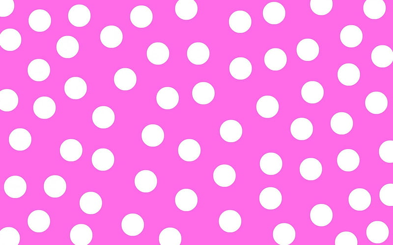 Puntos, punto, por cehenot, blanco, rosa, Fondo de pantalla HD | Peakpx
