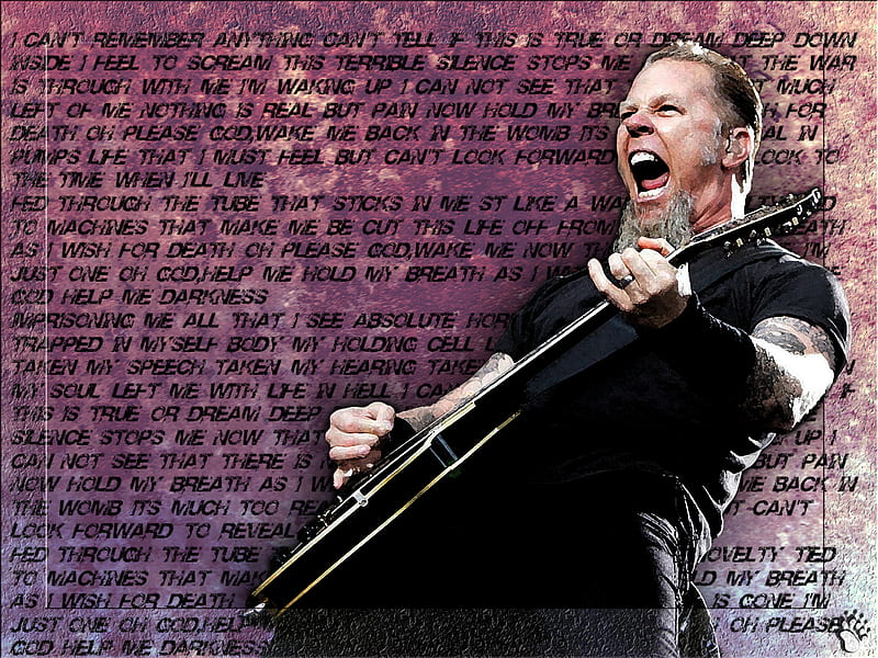 James Hetfield_Metallica, jameshetfield, poster effect, music, one,  metallica, HD wallpaper | Peakpx