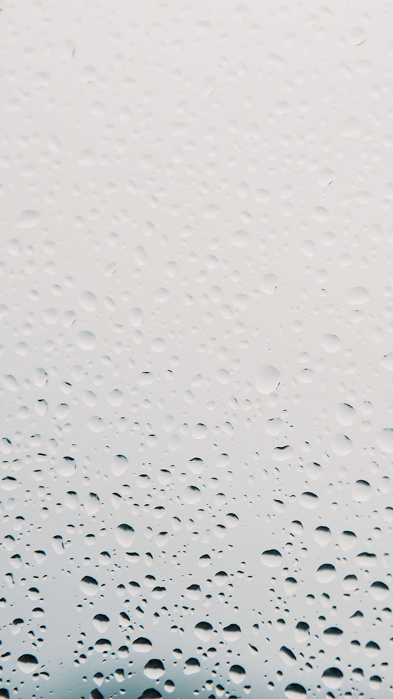 Light Rain, clean, droplets, drops, grey rain, simple, water, wet, HD phone wallpaper
