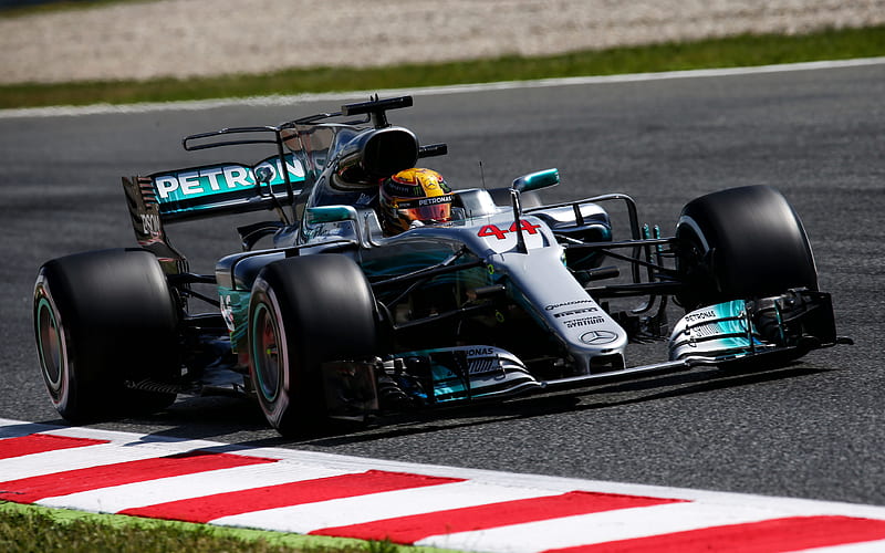 Lewis Hamilton, F1, Mercedes AMG F1 Team, Formula 1, W08 Hybrid, HD wallpaper