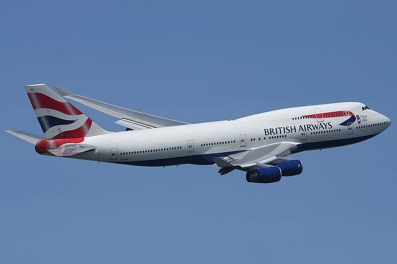Boeing 747, jumbo jet, british airways, boeing, HD wallpaper