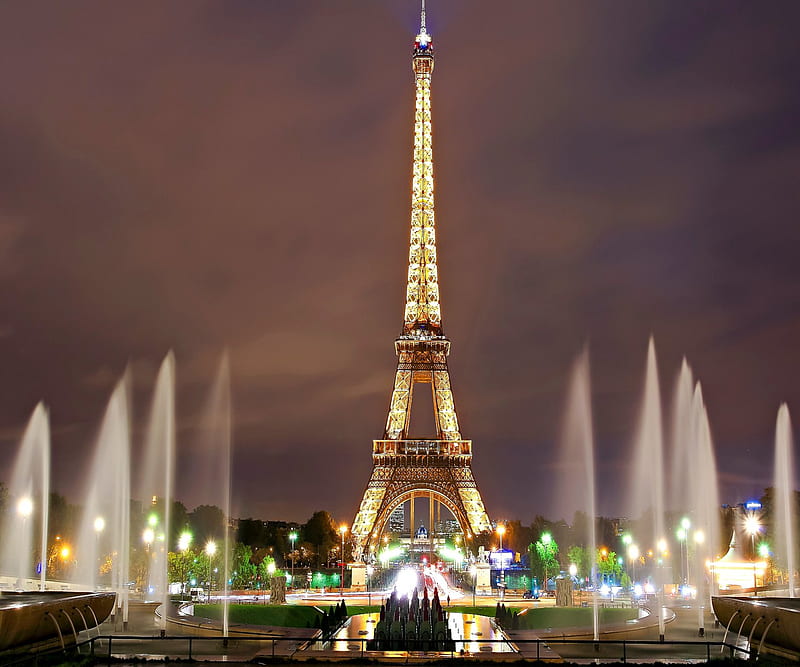 Eiffel Tower, architecture, place, world, HD wallpaper