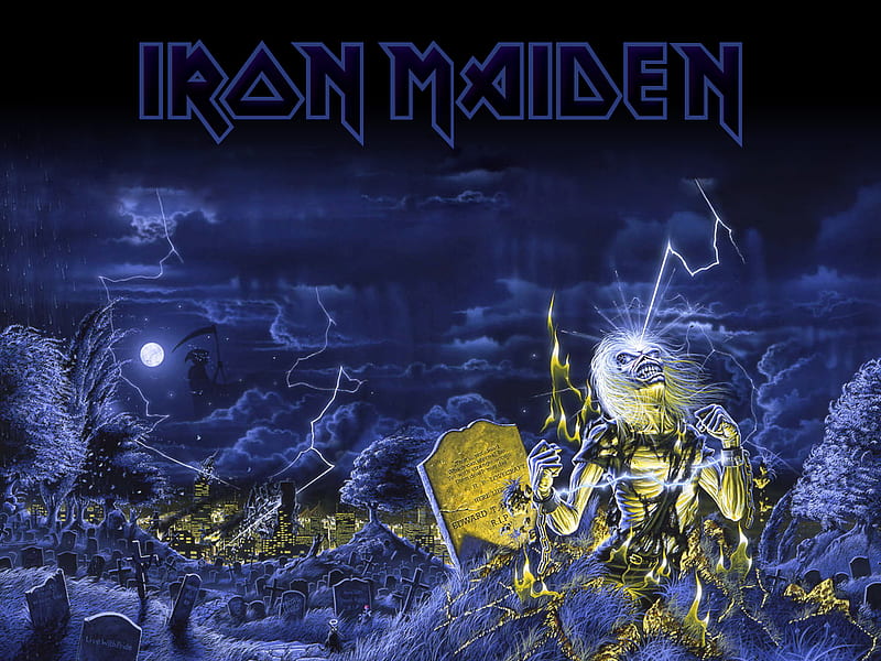 Iron Maiden, metal, logo, band, heavy, iron, eddie, maiden, HD wallpaper