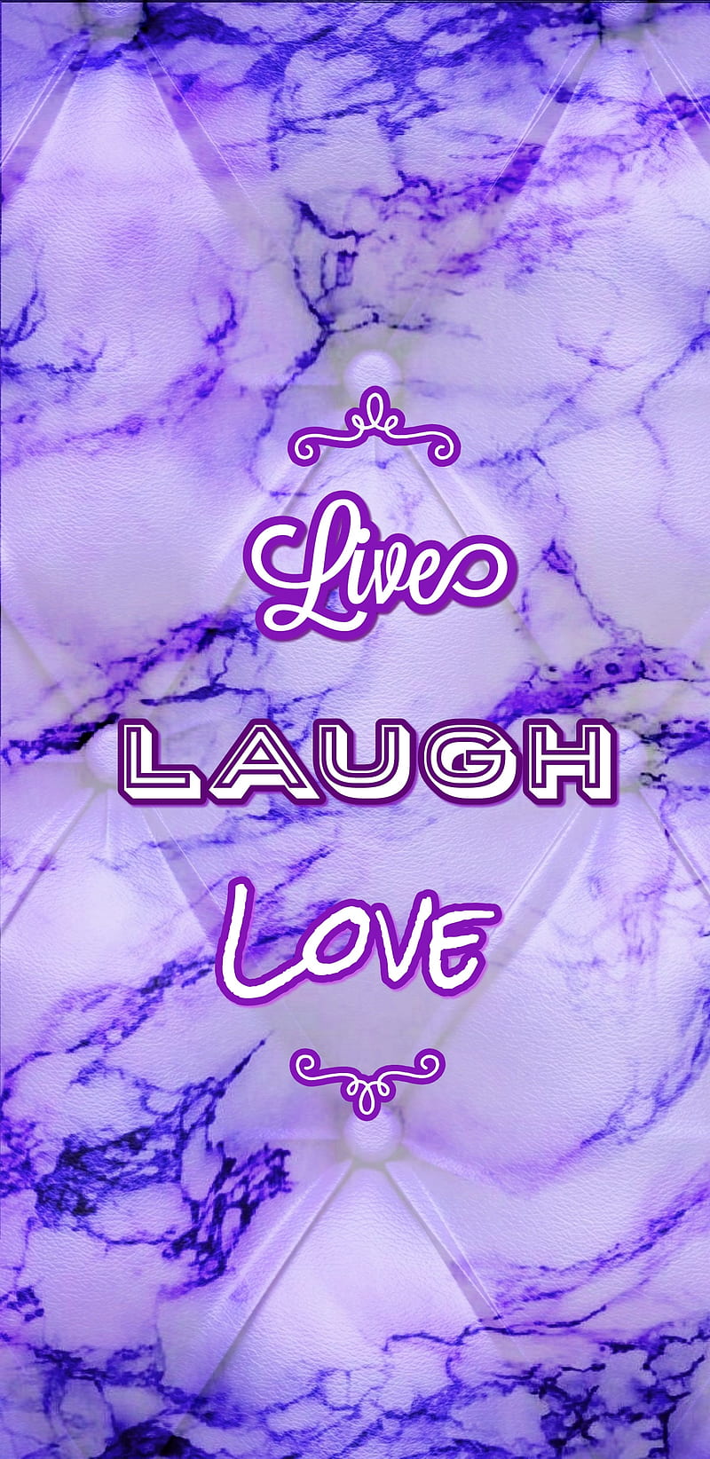 Live Laugh Love, positive, purple, text, HD phone wallpaper