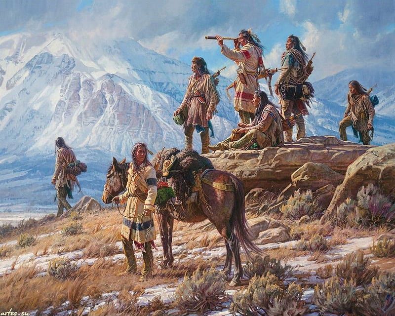 native american indians, native, american, men, indian, HD wallpaper