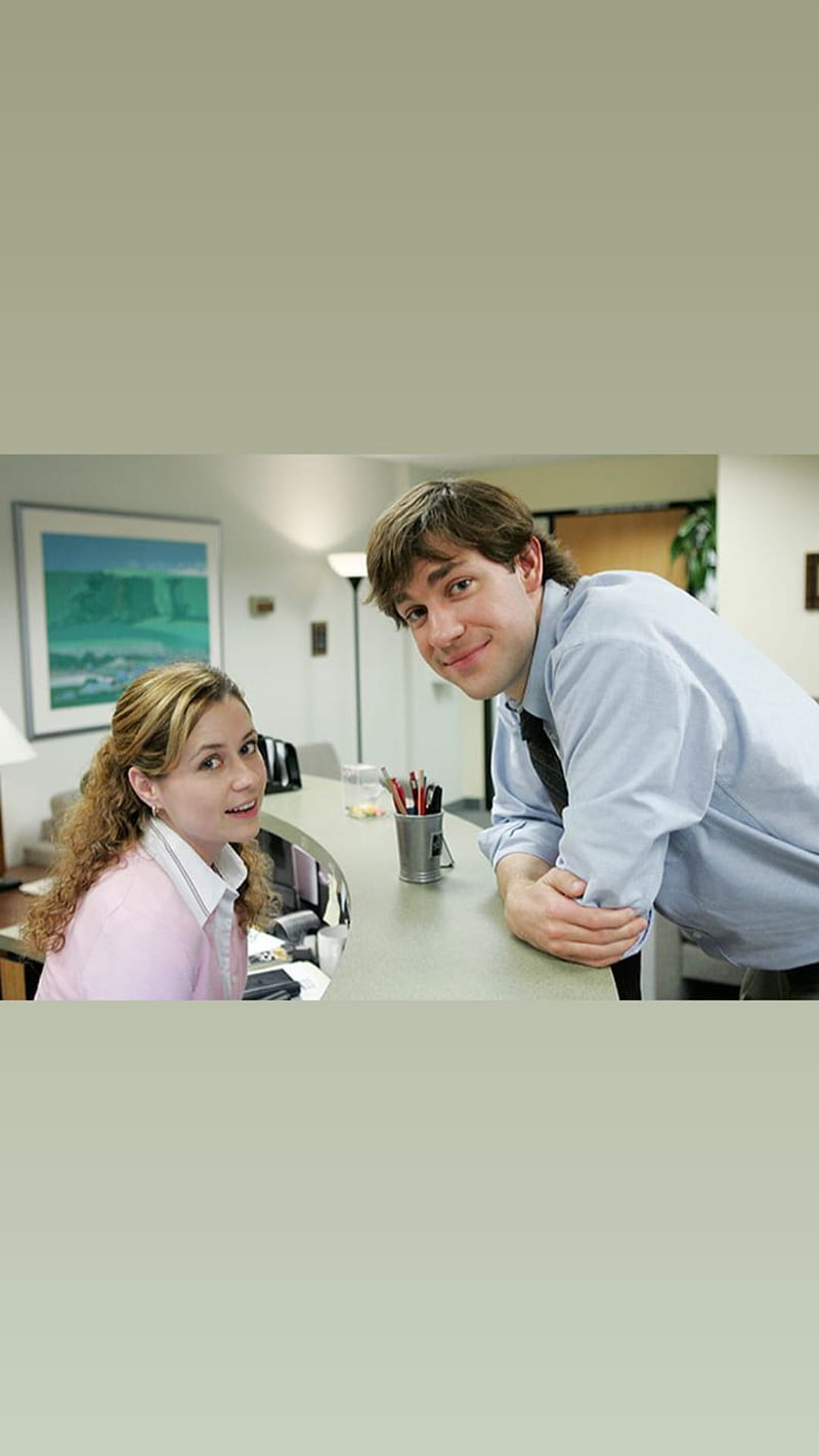 The office, pam and jim, HD phone wallpaper