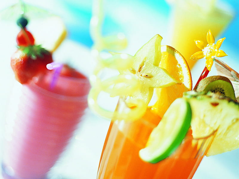 Tropical fruit drink - Summer Still Life graphy logo 02, HD wallpaper