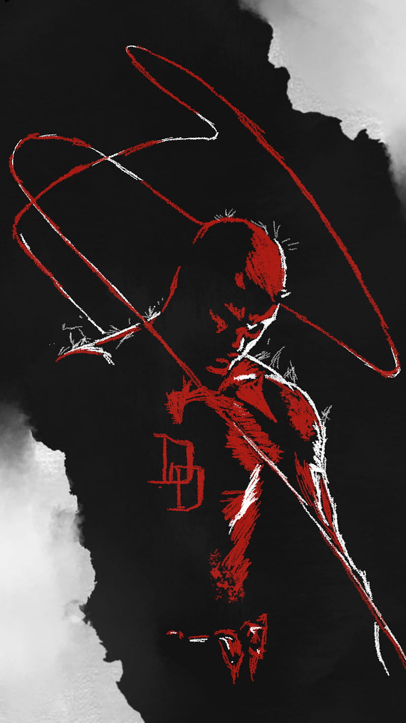 Daredevil, art, fictional character, HD phone wallpaper