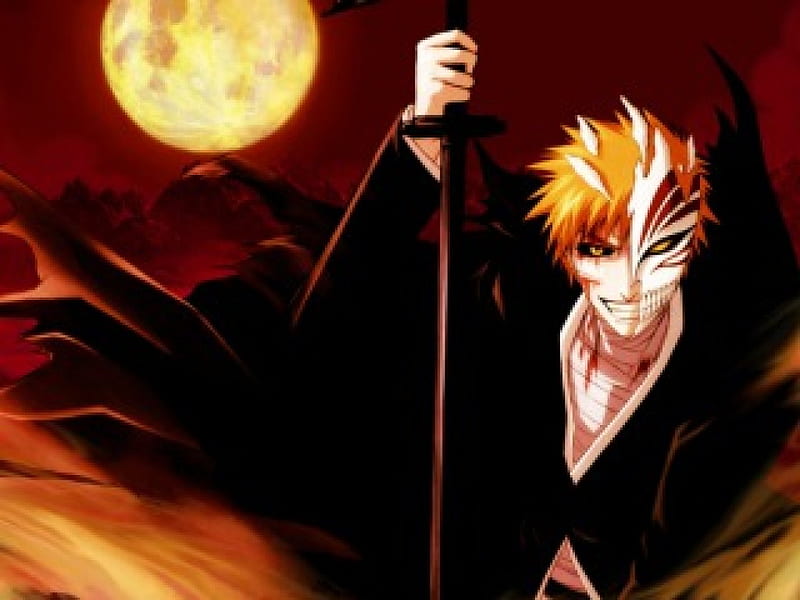 Ichigo, bleach, emo, cool, evil, hollow, sword, HD wallpaper | Peakpx