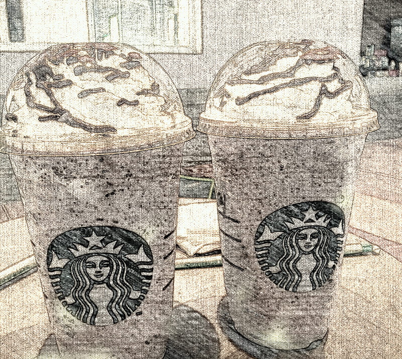 Starbucks chochip, chocochip, drink, shake, HD wallpaper