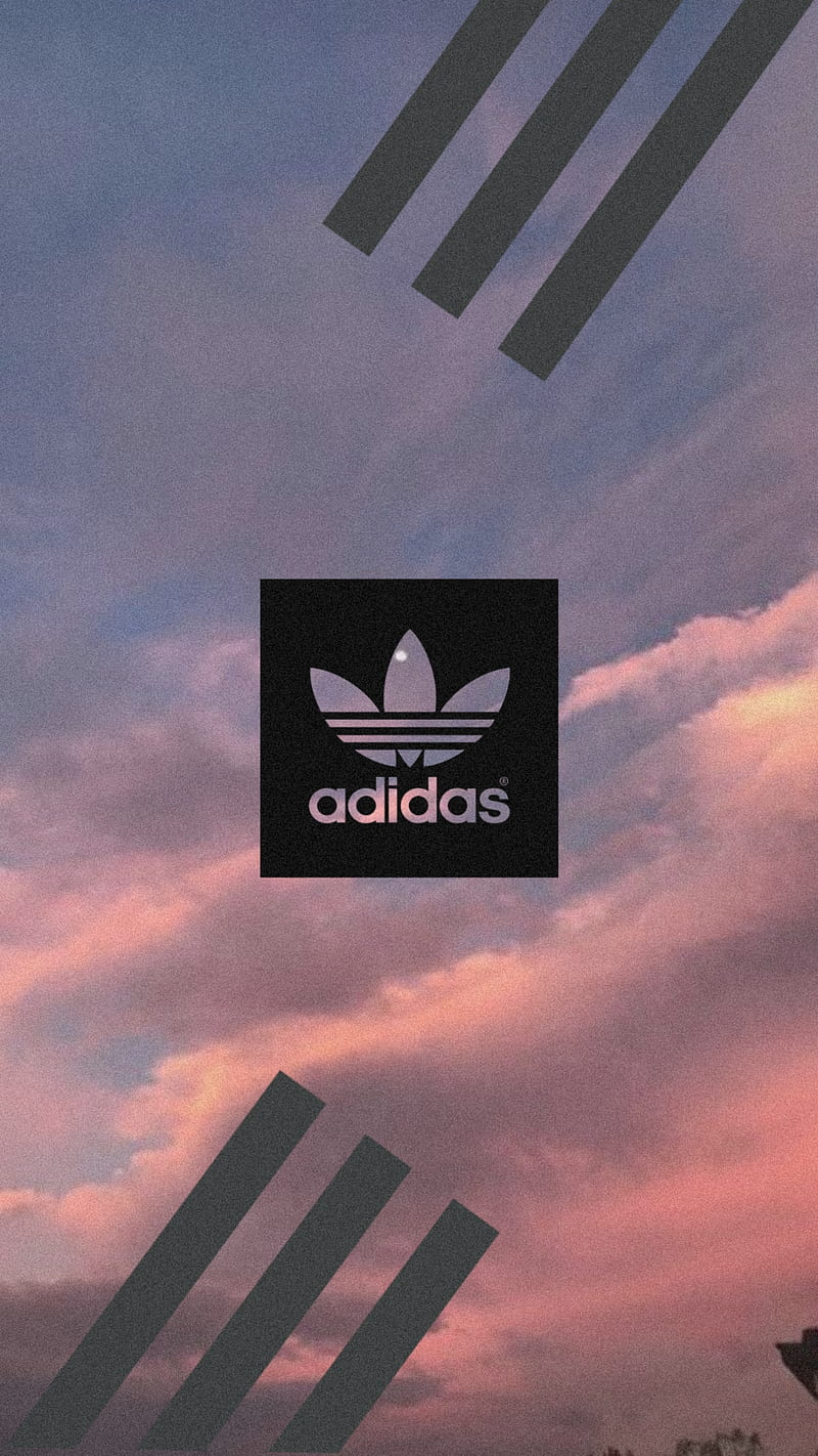 Logo Adidas , aesthetic, marca, pastel, color, deporte, cielo, best, arte, HD phone wallpaper