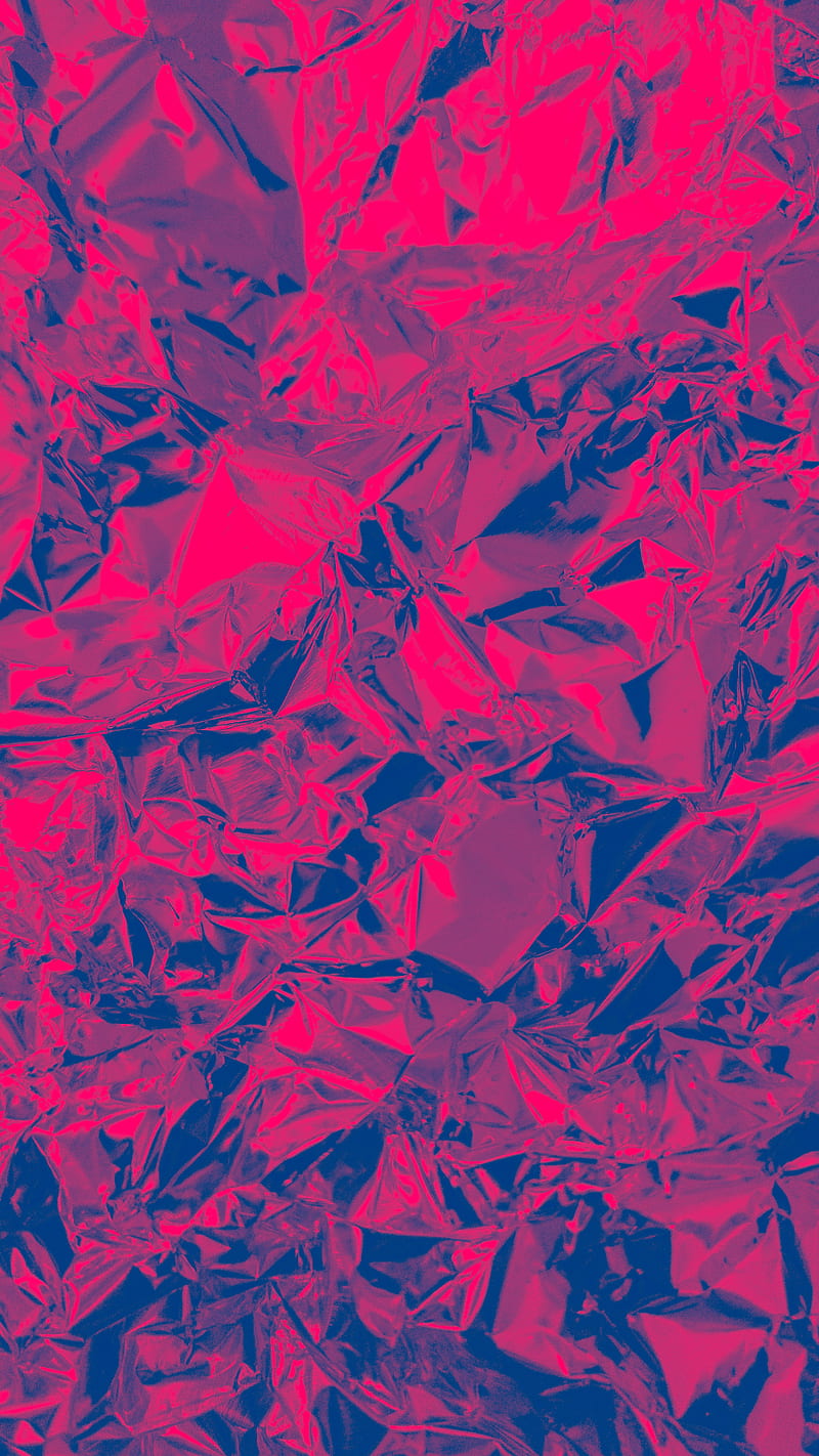 RedBlue foli, aluminium, blie, foil, pattern, red, HD phone wallpaper