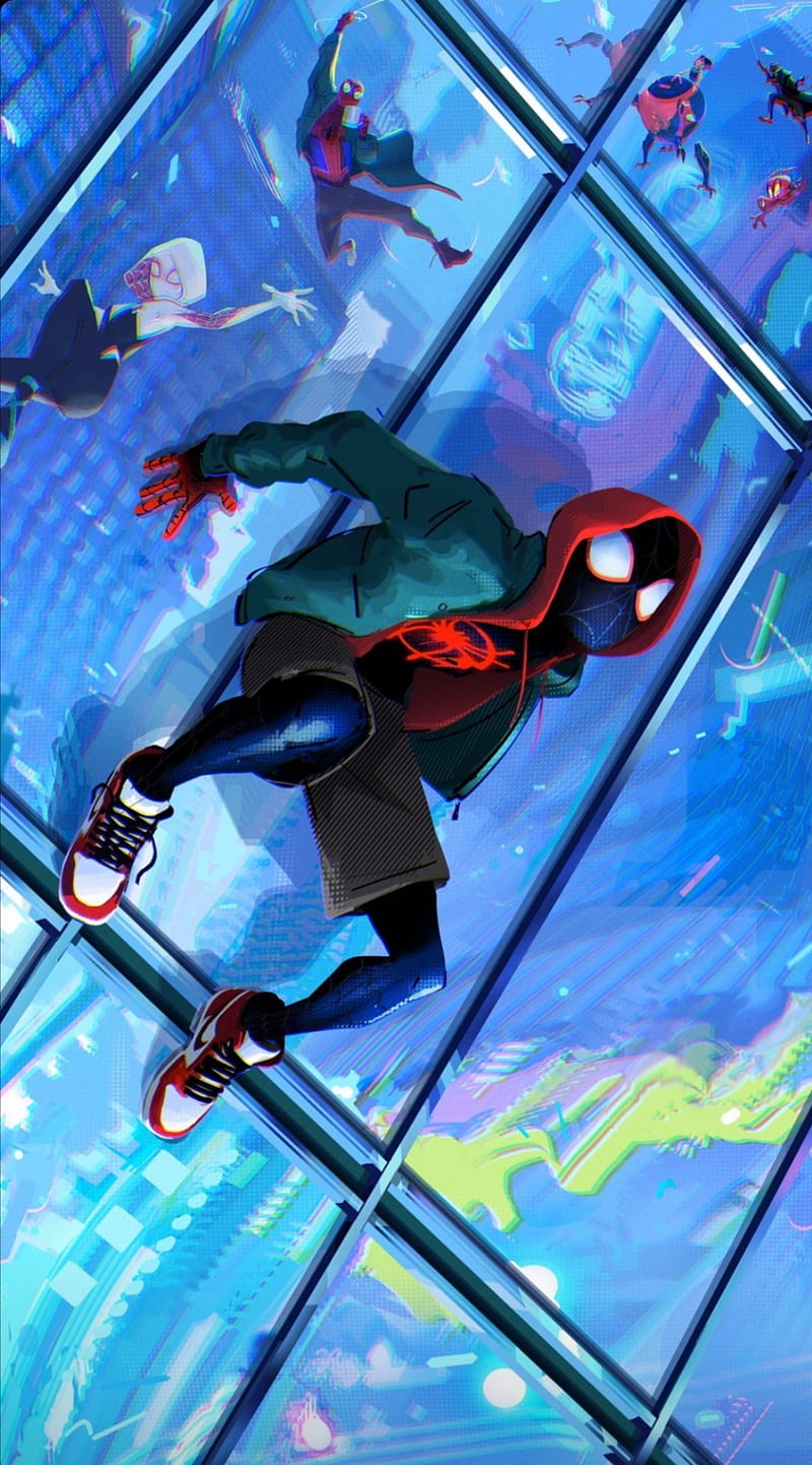 Miles Morales, marvel, multiverse, spiderman, spiderverse, HD phone wallpaper