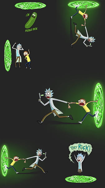 Rick and Morty Minimalist Wallpaper iPhone Phone 4K #9210e