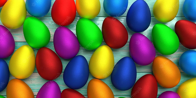 Premium . Easter egg rabbit bunny golden blue red purple green colorful wooden abstract background, HD wallpaper