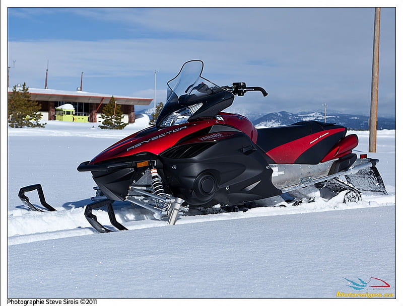 Yamaha RS Vector, snowmobile, ice, race, thrill, HD wallpaper