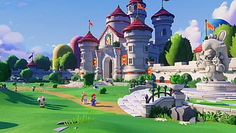 Papel de parede Jogo para pc em hd Mario e Rabbids Kingdom Battle