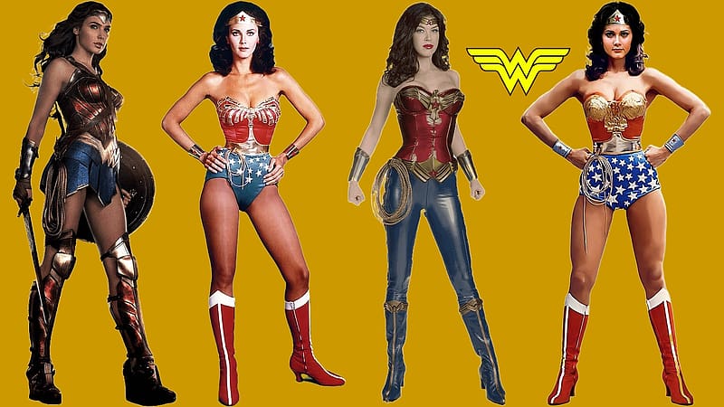 Wonder Women, Wonder Woman, Lynda Carter, Adrianne Palicki, WW, Gal Gadot, HD wallpaper