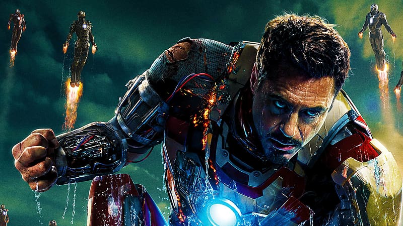 Iron Man, Robert Downey Jr, Movie, Iron Man 3, HD wallpaper